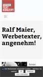 Mobile Screenshot of maiertext.de