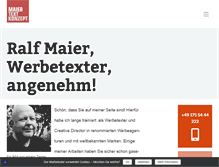 Tablet Screenshot of maiertext.de